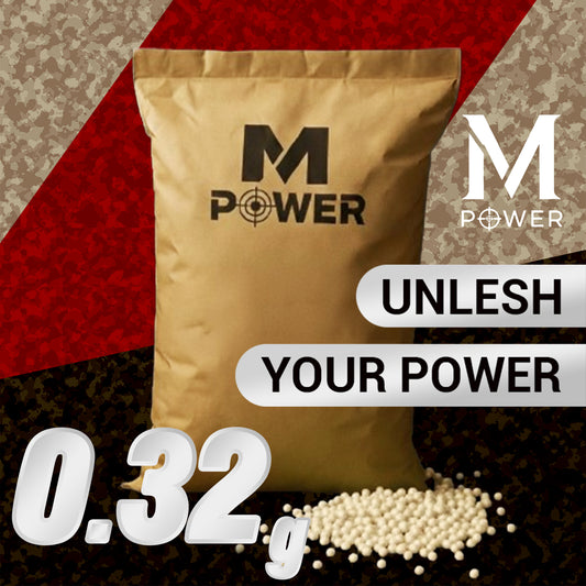 M Power Match Grade Biodegradable 6mm Airsoft BBs (0.32g/78,200)